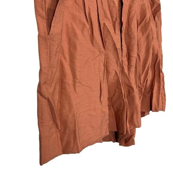 Banana Republic Women's Size 16 Pleated Orange Zip Fly NWT Shorts Blousy Dressy - Picture 7 of 16